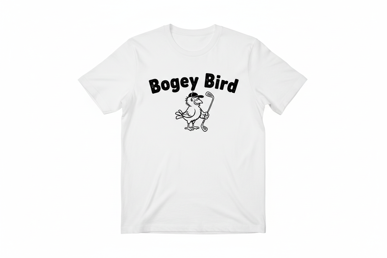 White Bogey Bird T-Shirt 1